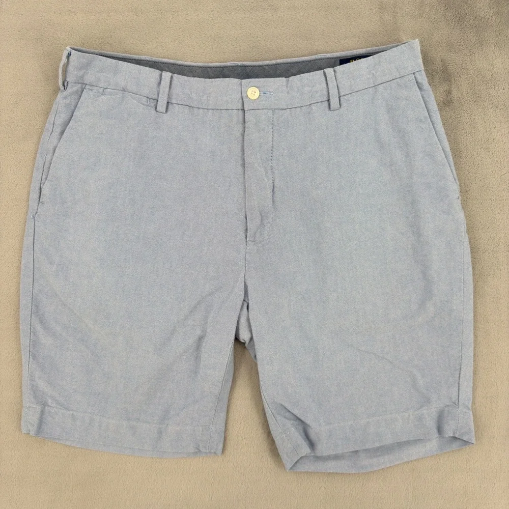 Polo Ralph Lauren Mens Classic Fit Oxford Shorts Light Blue Cotton Size 36 Golf
